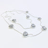 HEART BEAD LAGEN LOOK NECKLACE