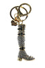 Boot Shoes Diamante Bag Charm Keyring