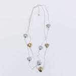 HEART BEAD LAGEN LOOK NECKLACE