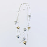 HEART BEAD LAGEN LOOK NECKLACE