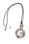 Circle Gem Diamante Statement Necklace