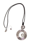 Circle Gem Diamante Statement Necklace