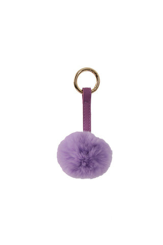 Cute MINI Fluffy Soft Rabbit Fur Pom Pom Keyring Keychain