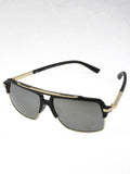 Rectangle Half Frame Sunglasses