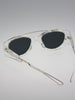Retro Clear Frame Sunglasses