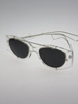 Retro Clear Frame Sunglasses