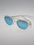 Retro Clear Frame Sunglasses