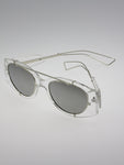 Retro Clear Frame Sunglasses