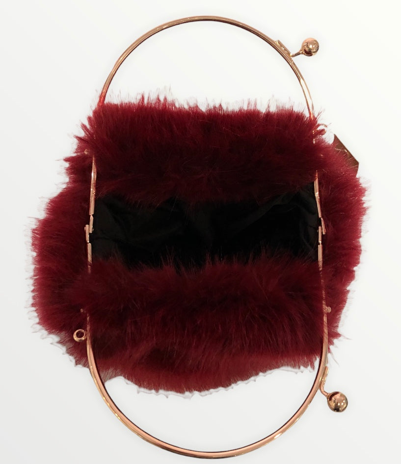 Y2k Fluffy Shoulder Tote Bag Trendy Faux Fur Hobo Bag - Temu