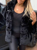 Ultra Soft Faux Fur Jacket With Diamante Detail