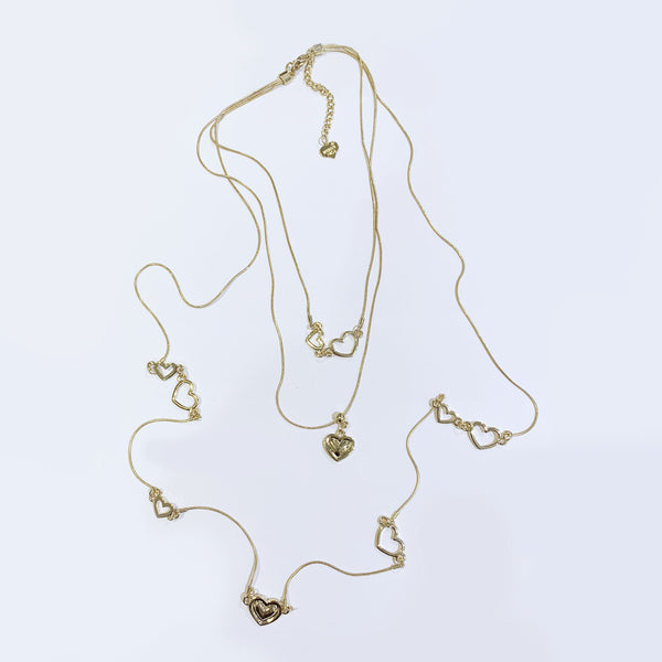 LAGEN LOOK HEART CHAIN NECKLACE