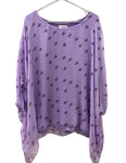 Star Print Chiffon Style Top