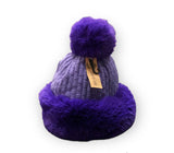 Luxurious Plush Fur Trim Fleece lined Hat