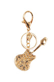 Guitar Diamante Bag Charm Keyring