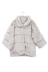Ultra Soft Faux Fur Jacket With Diamante Detail