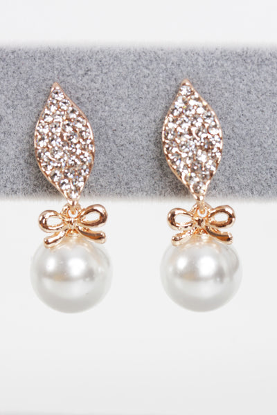 Diamante & Pearl Earrings \Studs for Women