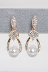 Diamante dangle Pearl Earring Stud for Women