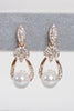 Diamante dangle Pearl Earring Stud for Women