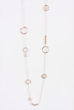 Circle rings and Beads Lagen Look Jewellery Womens Necklace