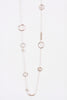 Circle rings and Beads Lagen Look Jewellery Womens Necklace