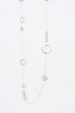 Circle rings and Beads Lagen Look Jewellery Womens Necklace