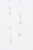 Circle rings and Beads Lagen Look Jewellery Womens Necklace
