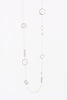 Circle rings and Beads Lagen Look Jewellery Womens Necklace