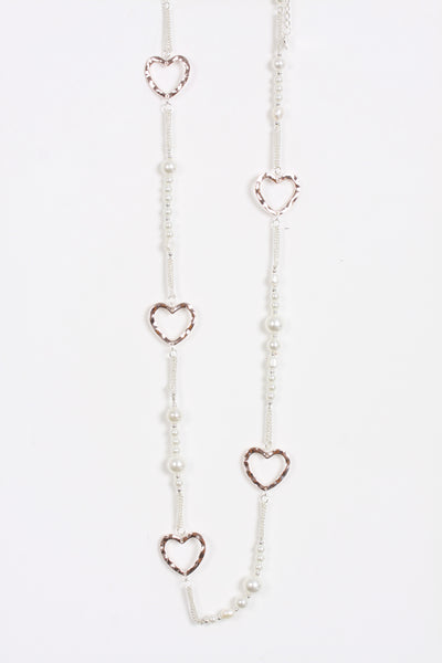 Hearts Lagen Look Jewellery Necklace for Women