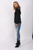 Mesh Floral Applique Collar Summer Shirt Top