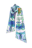 Reversible Silky Self Tie Neck & Head Scarf