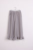 Ribbed Knit Puffer Sleeve Jumper and Wide Leg Ruffle Culotte Trouser Co-Ord Set
