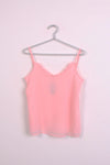 Ruffle V Neck Strappy Floaty Cami Vest Top