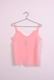 Ruffle V Neck Strappy Floaty Cami Vest Top