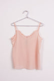 Ruffle V Neck Strappy Floaty Cami Vest Top