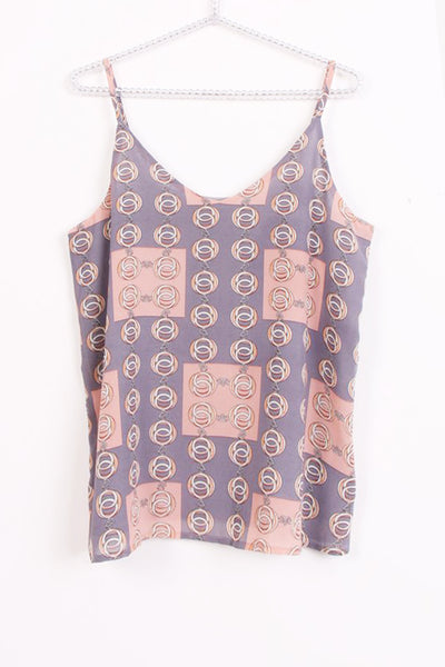 Chain Print Strappy Cami Top