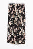Black Floral Print High-rise elasticated waist Trousers