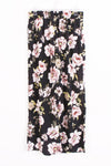 Pink Floral High Waist Elasticated Wide Leg Trousers