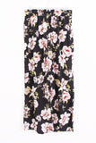 Pink Floral High Waist Elasticated Wide Leg Trousers