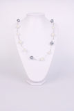 Urban Mist Necklace Metal  & Color Sphere in a Link