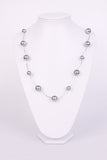 Urban Mist Necklace Metal  & Color Sphere in a Link
