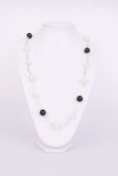 Urban Mist Necklace Metal  & Color Sphere in a Link