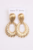 Shell Oval Stud Earrings