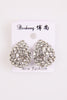 Silver Diamante tear drop earrings