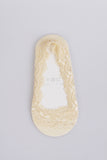 Beige Lace low cut socks