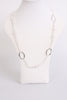Stone Marble and abstract shape Long Necklace