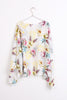 Women Round Neck Floral Print Kaftan Top