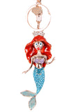 Mermaid Diamante Bag Charm Keyring