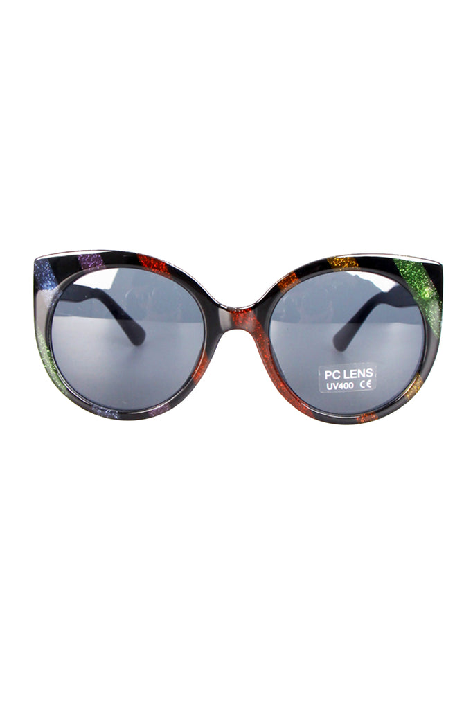 Cat eye deals sunglasses round