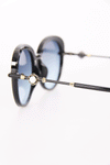 Round Sunglasses with Flower Detail