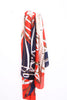 Large Silky Belt And Chain Print Scarf
